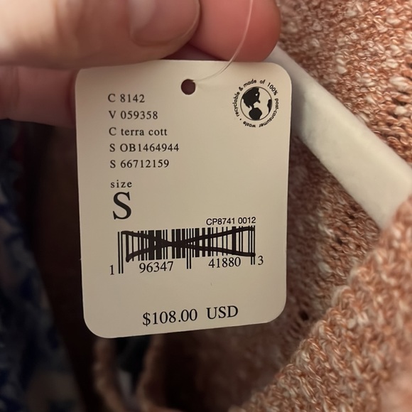 Free People Beach Declan Cardigan & Romper Set in Terra Cotta - Picture 3 of 3